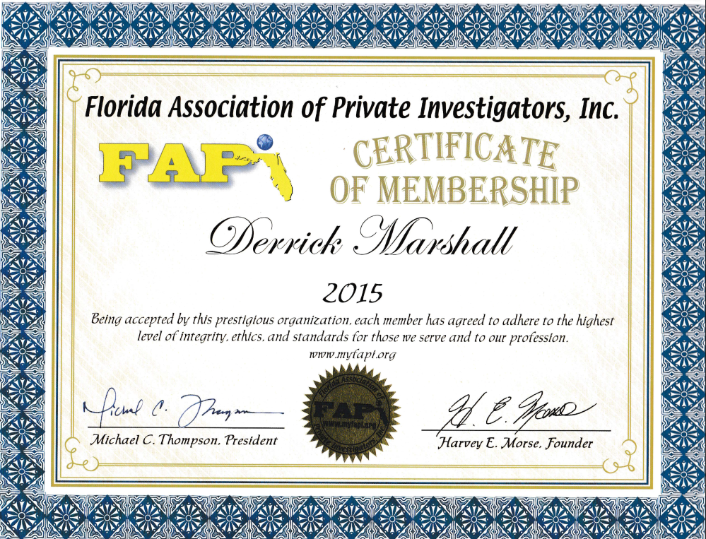 Florida Association of Private Investigators - Private Investigator - Orlando, FL - Springfield, MO